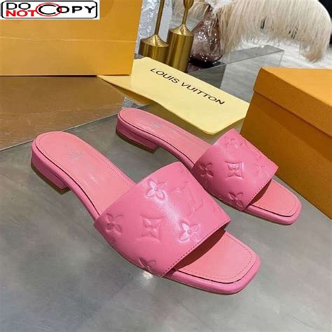 louis vuitton pink slides|louis vuitton slides with buckle.